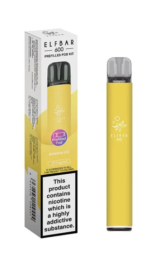 ELFbar 600 Rechargeable Kit Banana Ice