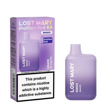 Lost Mary BM600 Rechargeable Kit  Grape