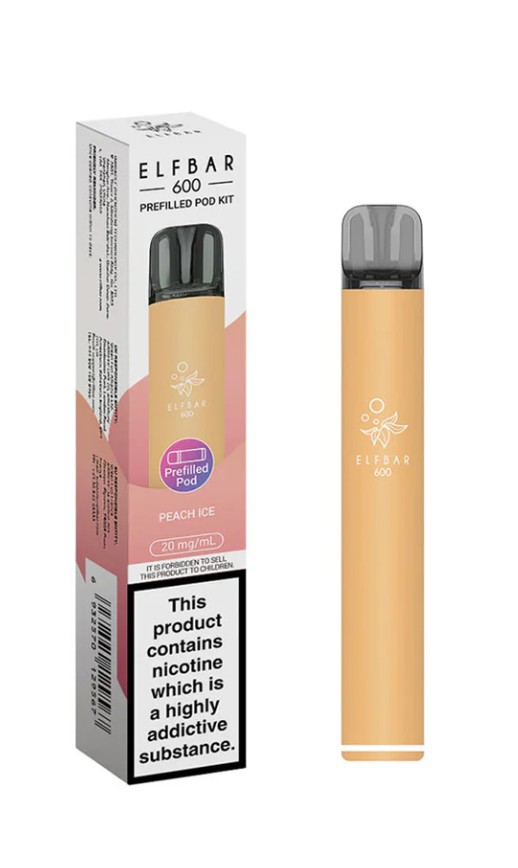 ELFbar 600 Rechargeable Kit Peach ice
