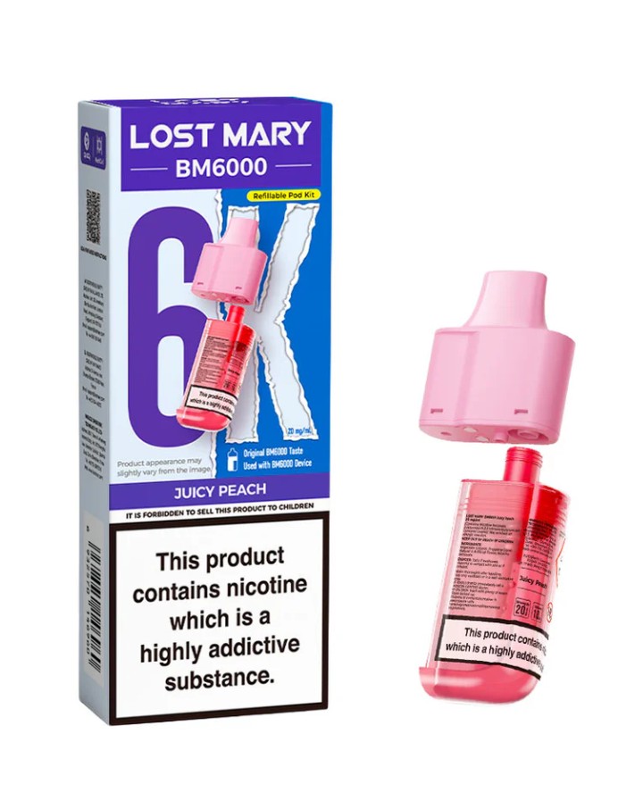 Lost Mary BM6000 Replacement Pods Juicy Peach