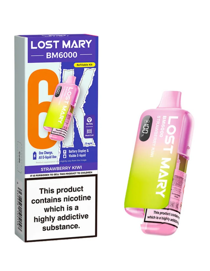 Lost Mary BM6000 Rechargeable Kit Strawberry Kiwi