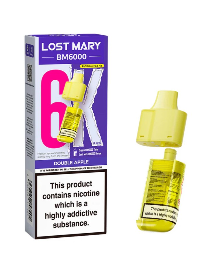 Lost Mary BM6000 Replacement Pods Double Apple