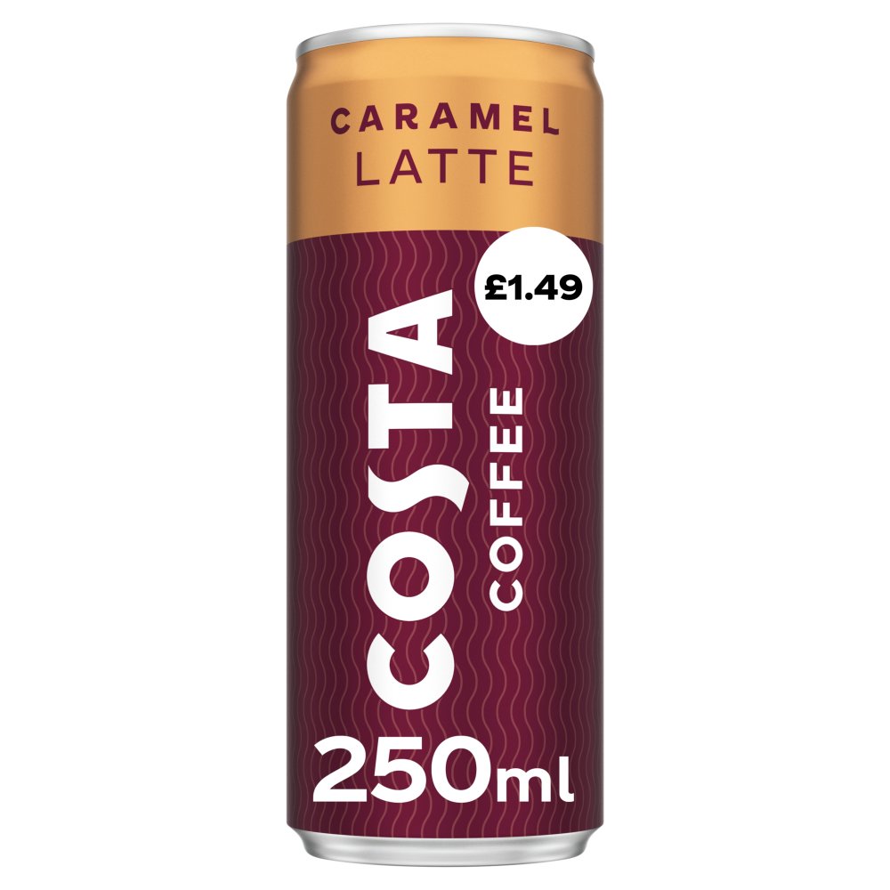Costa Coffee Caramel Latte 12 x 250ml PM £1.49