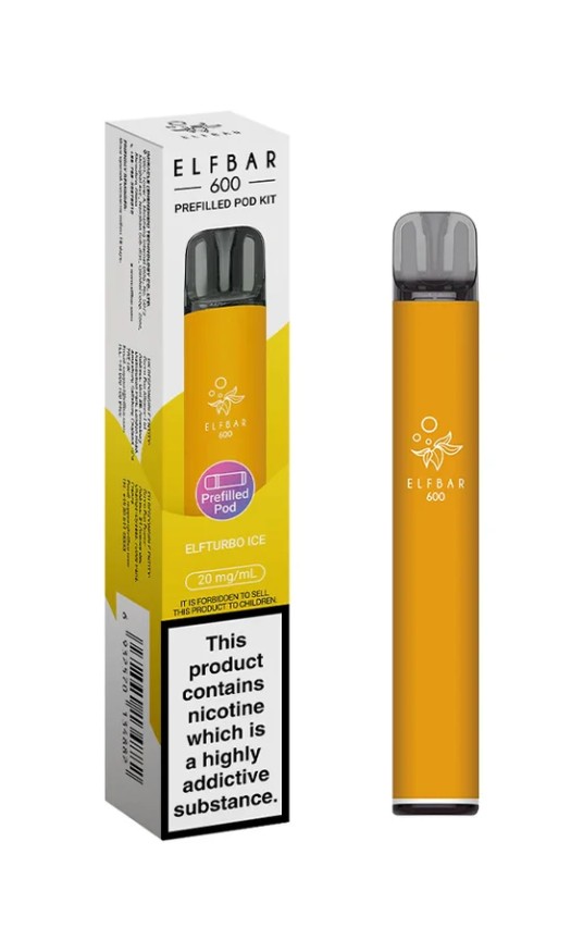 ELFbar 600 Rechargeable Kit Elfturbo Ice