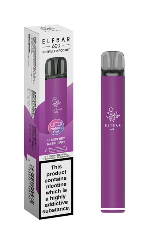ELFbar 600 Rechargeable Kit Blueberry Raspberry