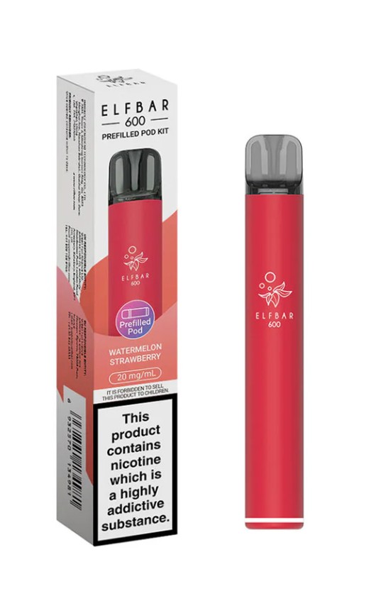 ELFbar 600 Rechargeable Kit Watermelon Strawberry