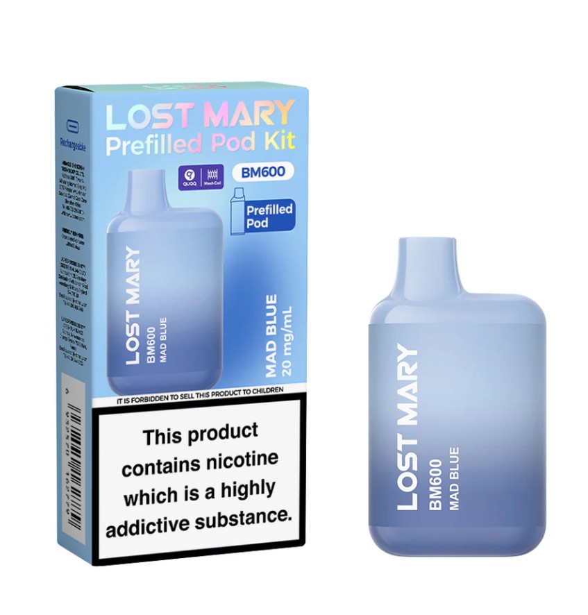 Lost Mary BM600 Rechargeable  Kit Mad Blue