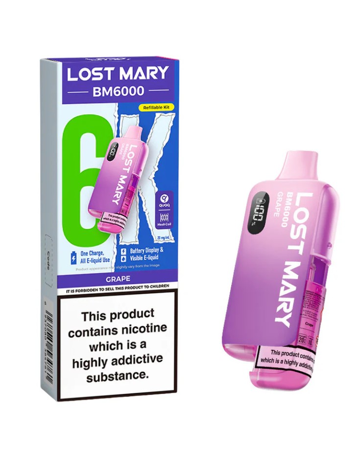 Lost Mary BM6000 Rechargeable Kit Grape