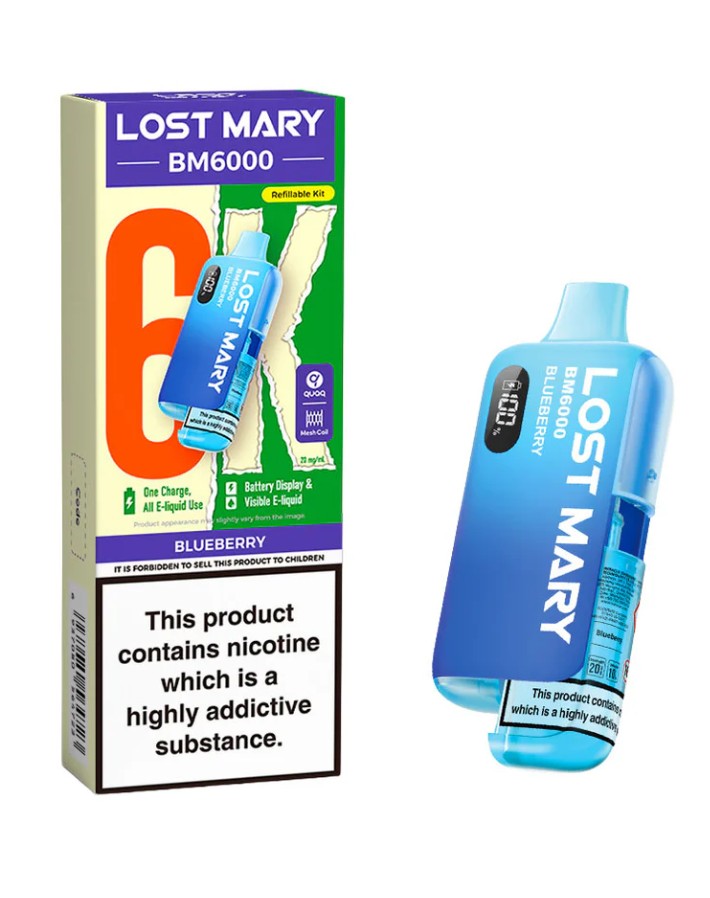 Lost Mary BM6000 Rechargeable Kit Blueberry