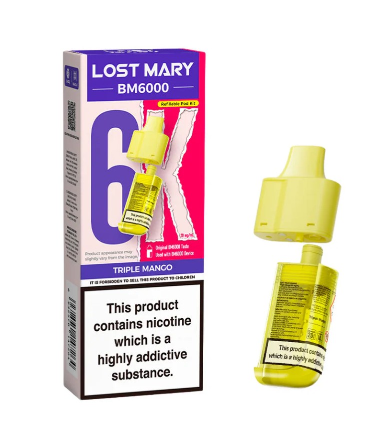 Lost Mary BM6000 Replacement Pods Triple Mango