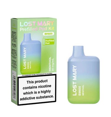 Lost Mary BM600 Rechargeable Kit Menthol