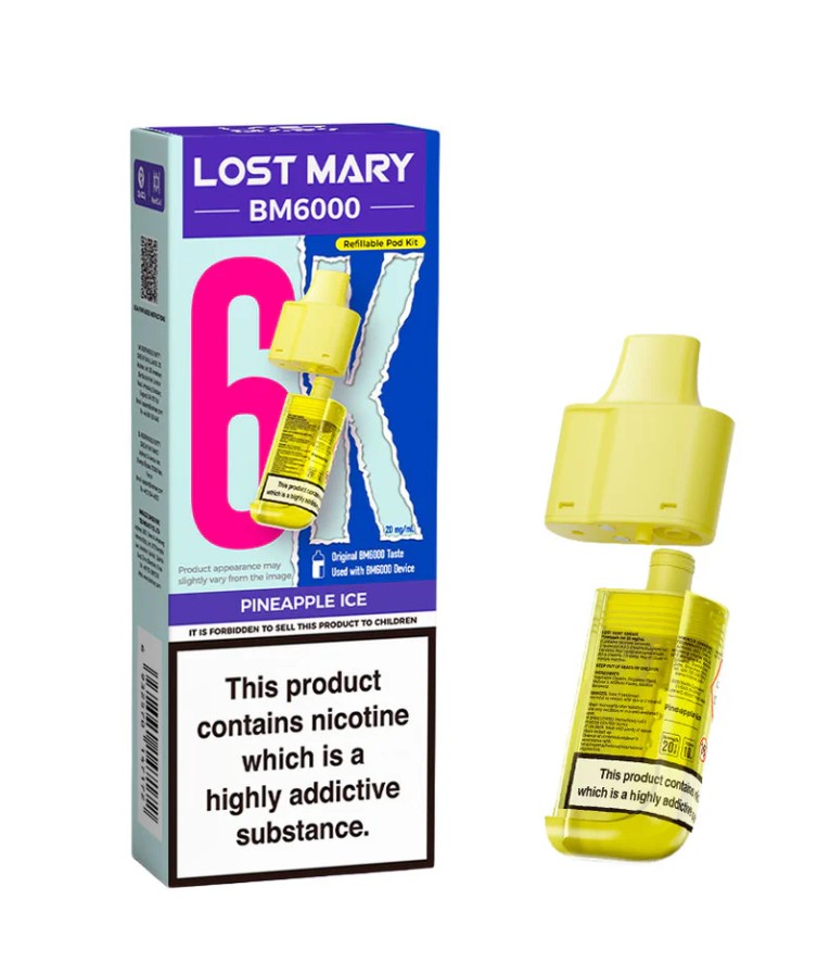 Lost Mary BM6000 Replacement Pods Pineapple Ice