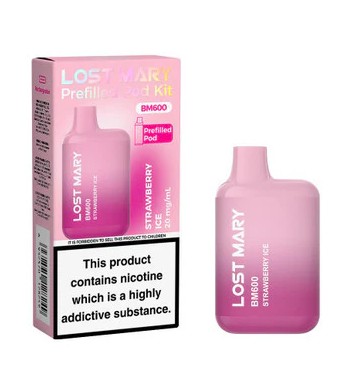 Lost Mary BM600 Rechargeable Kit Strawberry Ice