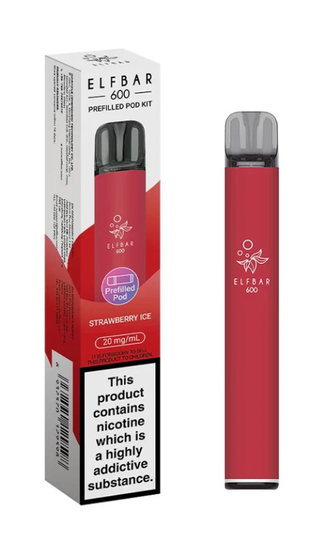 ELFbar 600 Rechargeable Kit Strawberry Ice
